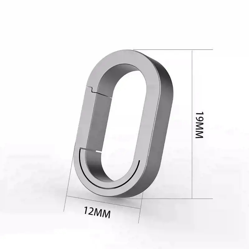 MINI TC4 Titanium Alloy Keychain Buckle Key Ring Car Accessories Waist Hanging Chain Ring Buckles Opener EDC Outdoor Tool