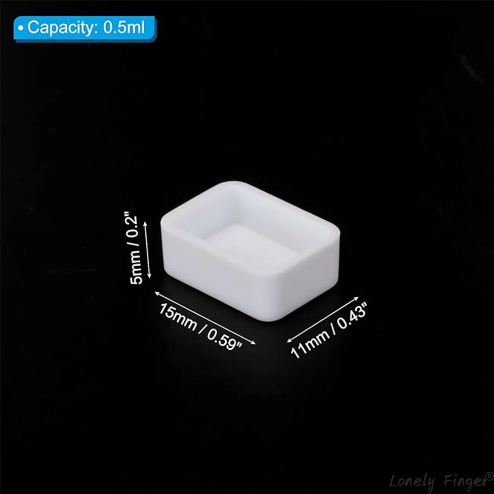1ml Empty Watercolor Pan, White Plastic Pan Plastic Watercolor Tins Fit for Oils or Acrylics Palette 50/100/200 Pieces