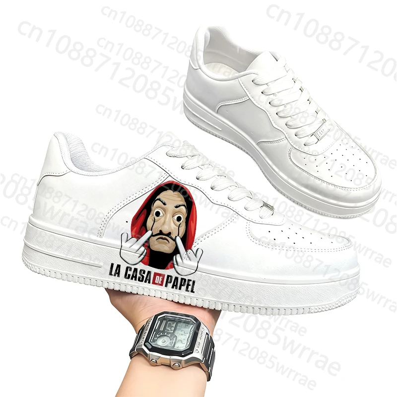 

Fashion parity casual shoes La casa de papel Money Heist Theme Adult couple shoes series man woman 3D Printing Shoes Gift