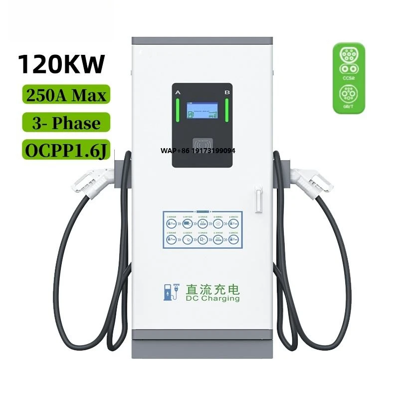 Fast DC EV Charging Station GB/T Compliant 120kW/160kW with 10 Inch Screen