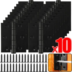 10/1PCS 2inch Door Hinge Stainless Steel Flat Hinges Window Cabinet Hinges Door Connector Bookcase Wooden Box Furniture Hardware