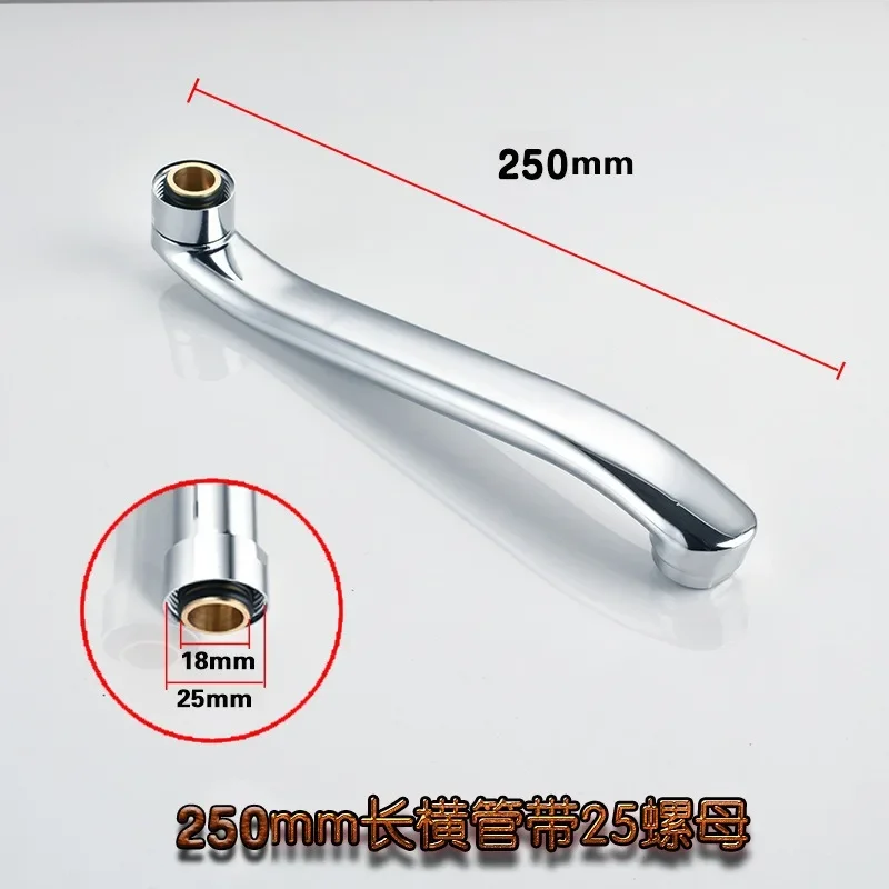 

Excellent Kitchen faucet Replacement Stainless Steel Sink Tap Spout Pipe Fittings Single Handle Connection Cardan Tube Rotates L