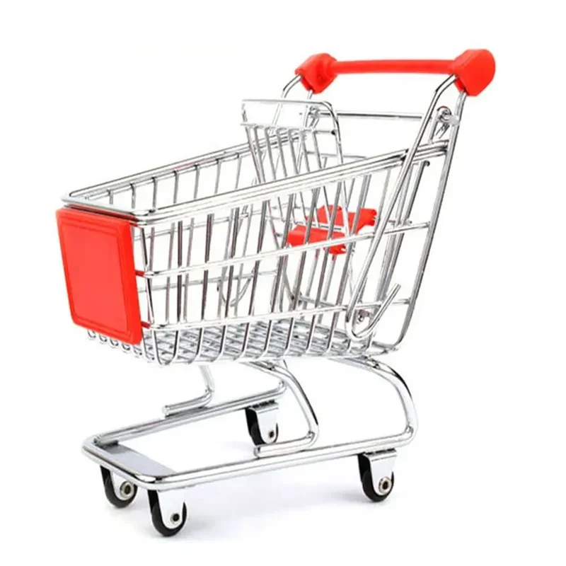 Supermarket Shopping Trolley Trucks Convenience Store Hand Push Shopping Truck