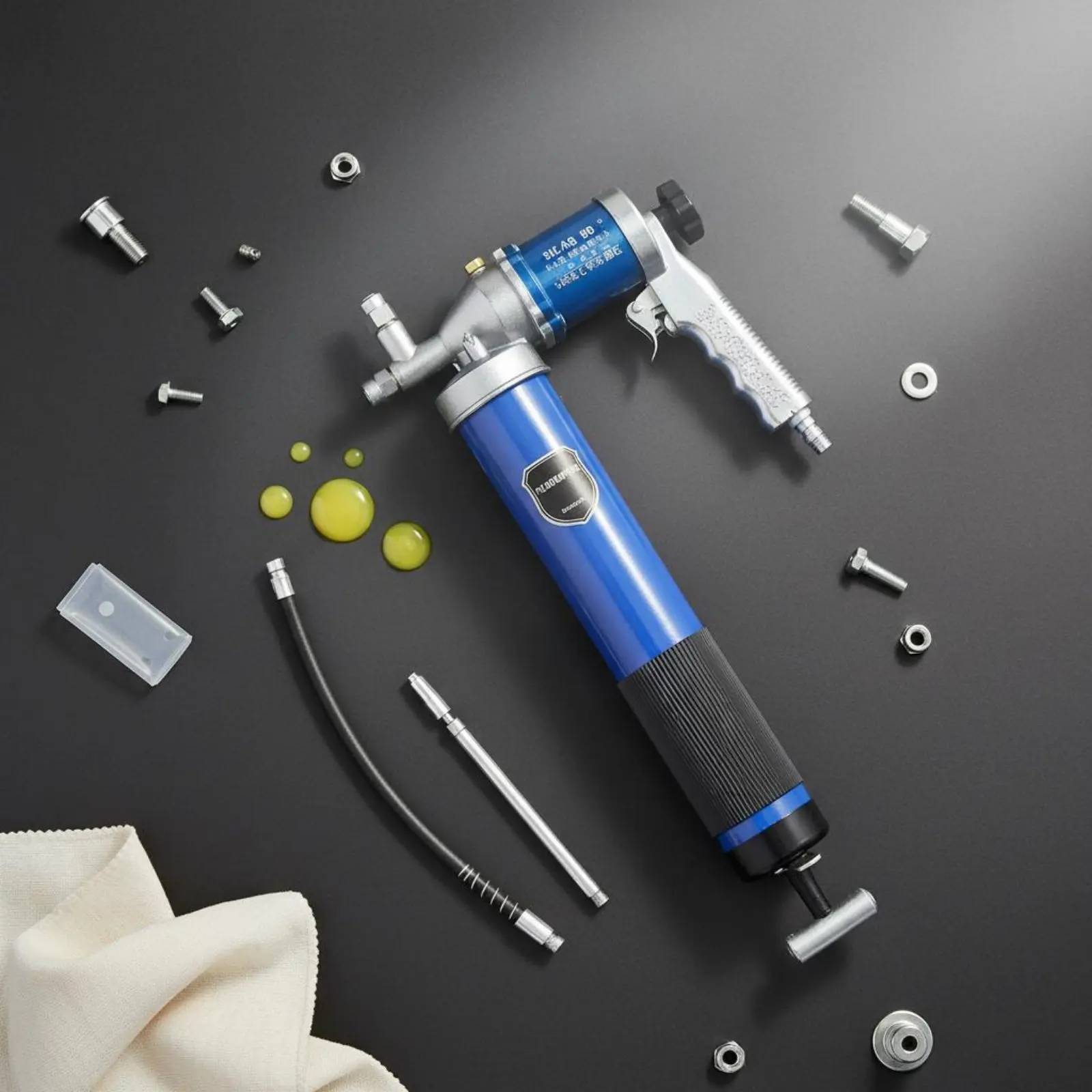 

High Pressure Lubricant Sturdy Duty Air-Driven Lubricant Air Powered Greaser Labor Saving Air-Driven Tool Lubricator Easy To Use