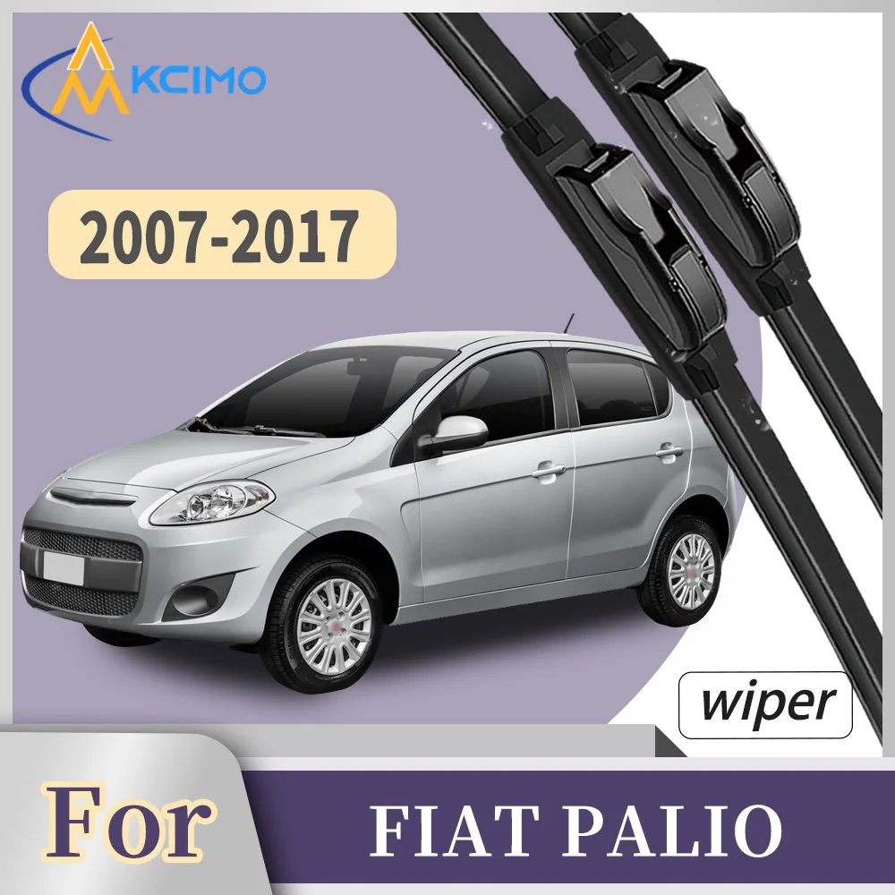 

Premium Rubber Front Windscreen Wiper Blades For FIAT PALIO Hatchback 2007-2017 Smooth Wiping Waterproof Windshield Kit 2Pcs