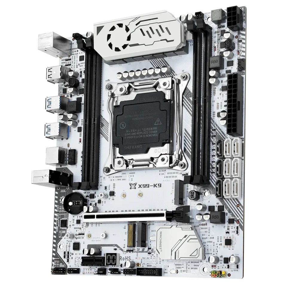 Placa-mãe MACHINIS X99 K9, kit, conjunto, com, Xeon, E5 2699 V4