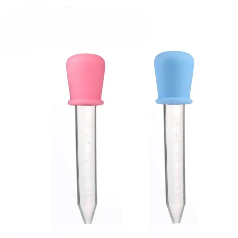 Baby Medicine Feeder Silicone Small 5ml Pipette Dropper Feeding Medicine Toddler Liquid Eye Ear Pipette Dropper Baby Health Care