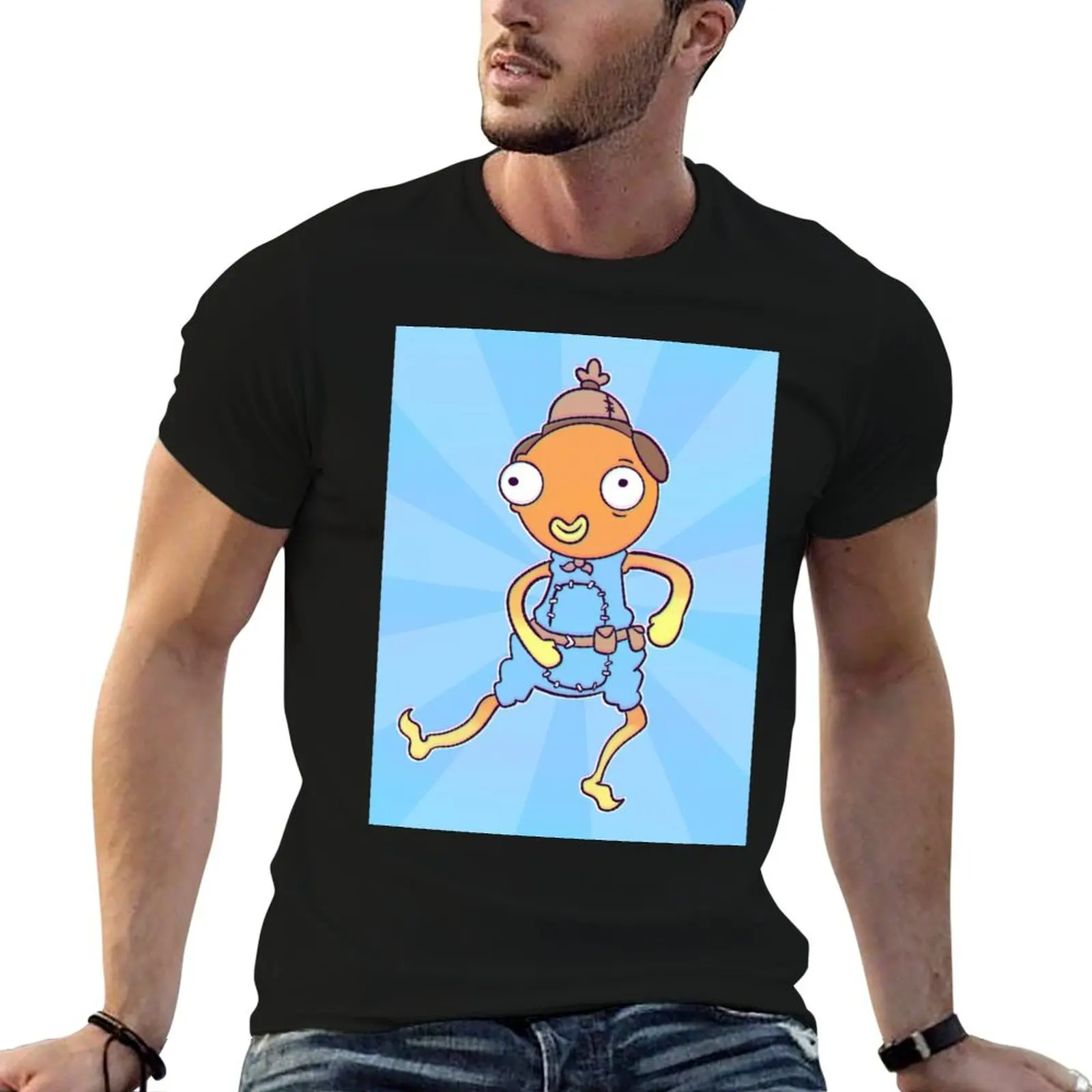 fishstick T-Shirt baggy shirts summer clothes cute tops heavyweight t shirts for men