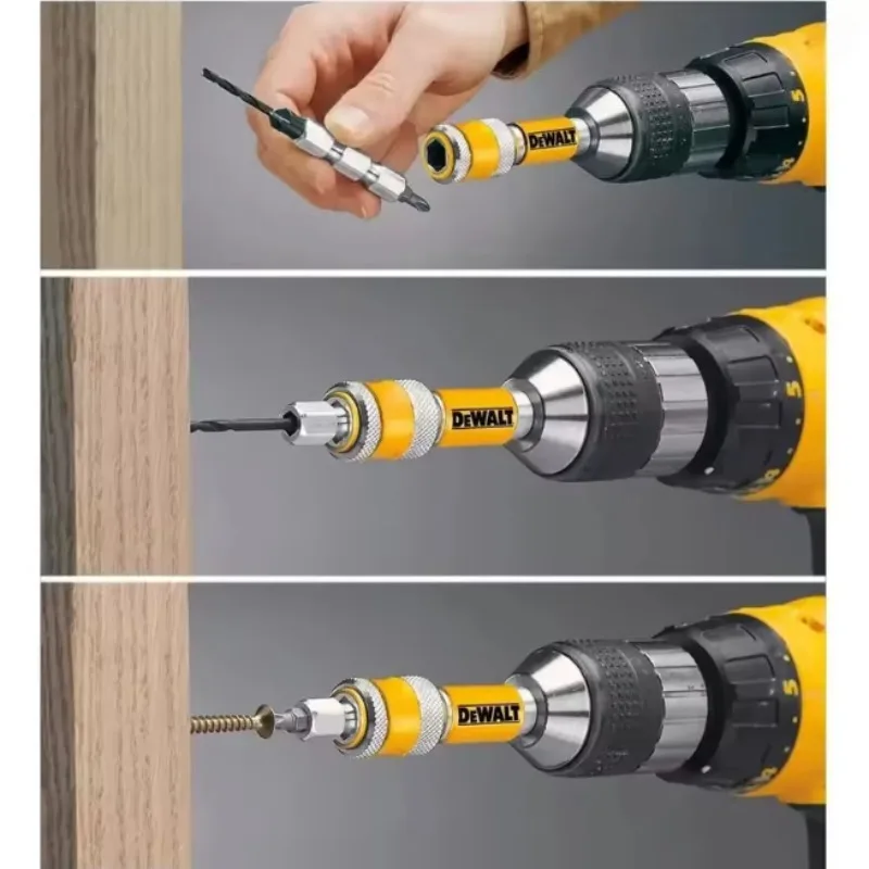 DEWALT DW2700/DW2701/DW2702 2-in-1 Wood Countersink Drill Bit Set Hinged Drive 6/8/10mm Durable Woodworking & DIY Tools