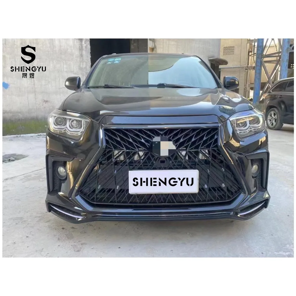 Car bumper For  Highlander 2009-2011 to Lexus style Front Bumper Rear Bumper Assembly with grille bodykit