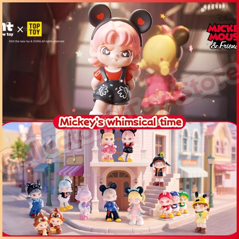

[Предпродажа] Подлинная игрушка Disney с Микки Маусом в стиле аниме «Слипая коробка» Микки Fun Time Series, милая фигурка, украшение для рабочего стола, игрушка в подарок