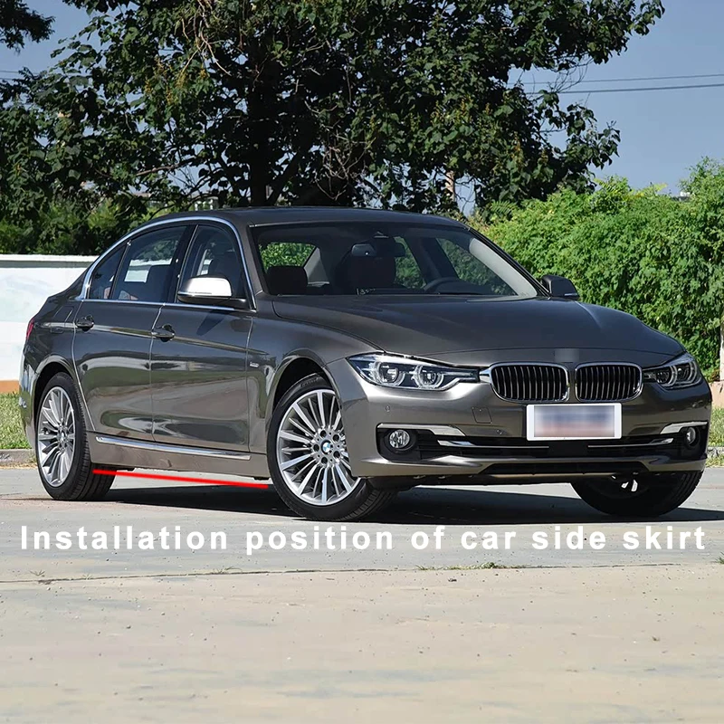 

Car Side Skirt Extension Splitter Winglet Side Wing Bumper Lip For BMW 3 Series E90 E91 E92 E93 F30 F35 330i 320i 325i 2013-2018