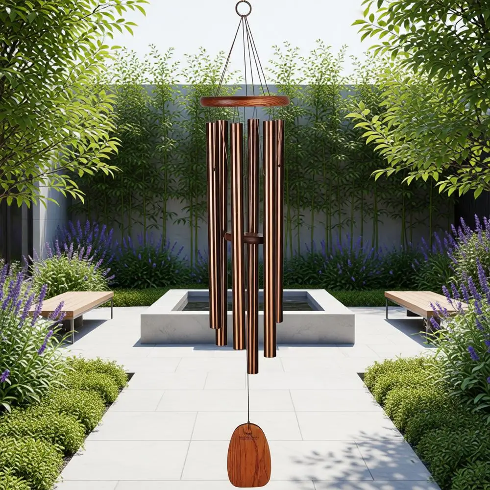 

Graceful Wind Chime, 40 Medium Bronze, Outdoor Decor for Patio, Garden, Memorial Gift for Loved Ones