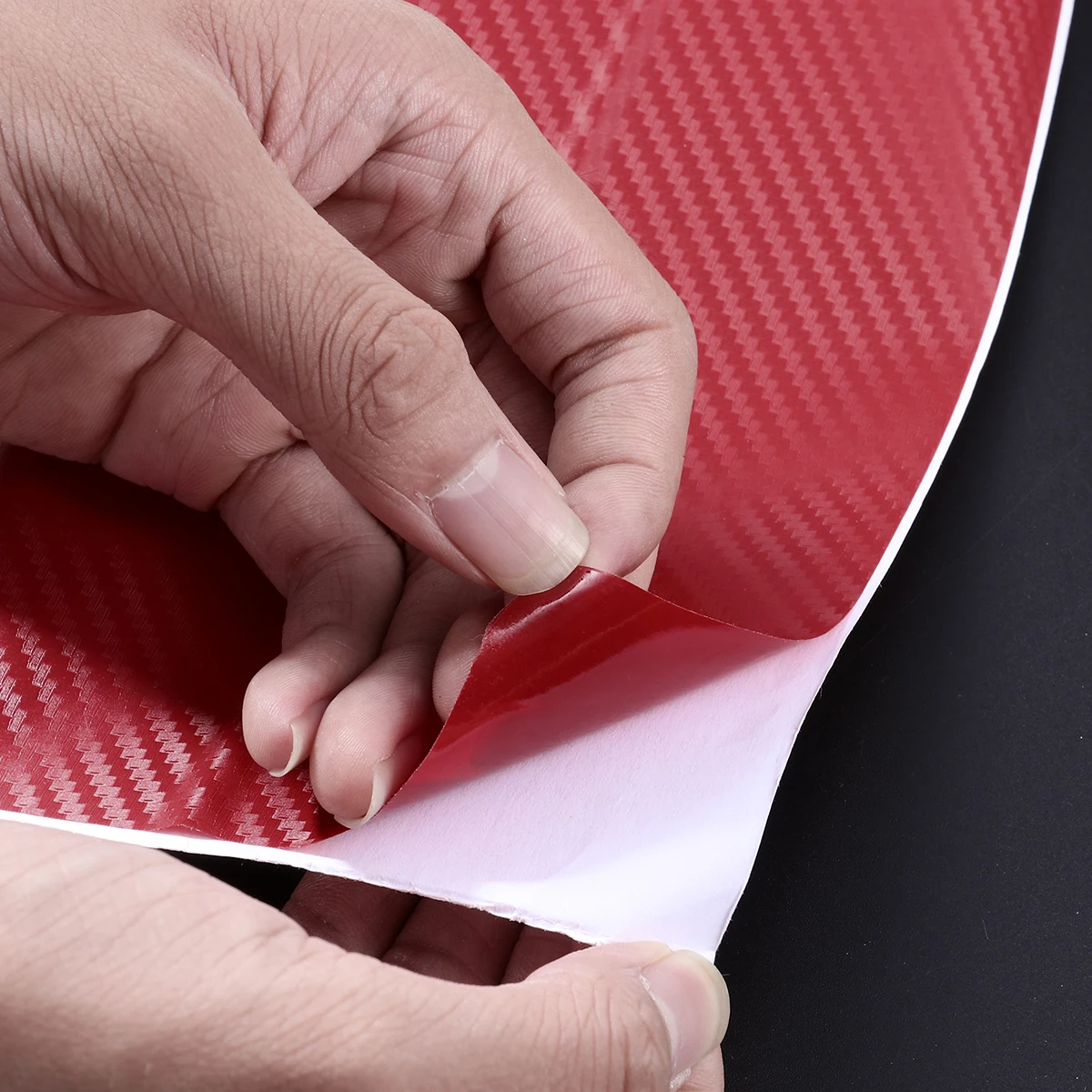 

Carbon Fiber Wrap Roll 3D Texture Self Adhesive Car Film Waterproof Scratch Resistant Easy Cuttable Multi Purpose For Mobile