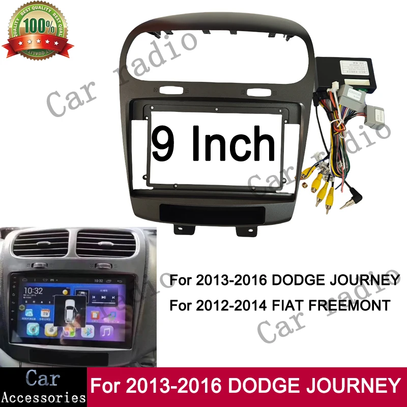 

For FIAT FREEMONT 12-14/DODGE JOURNEY 13-16 Frame 9 Inch Car Radio Android Stereo Frame Player Fascia Panel Dash Board Cover