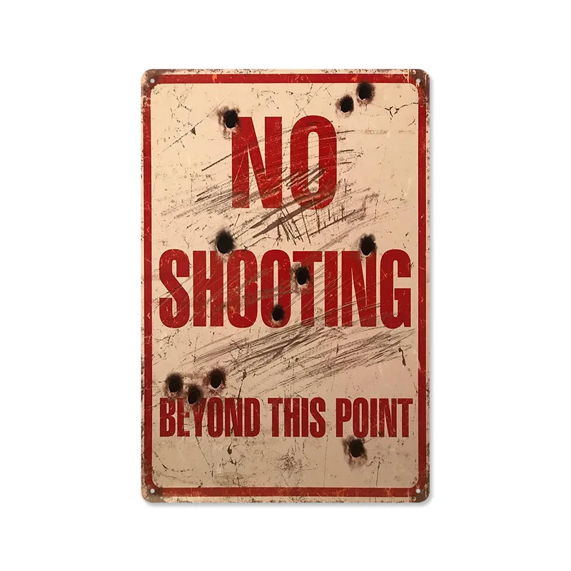 2025 لافتة تحذير عامة كلاسيكية رائجة، لوحة حديدية، جدار خلفية، لوحة معلقة للديكور بدون إطار