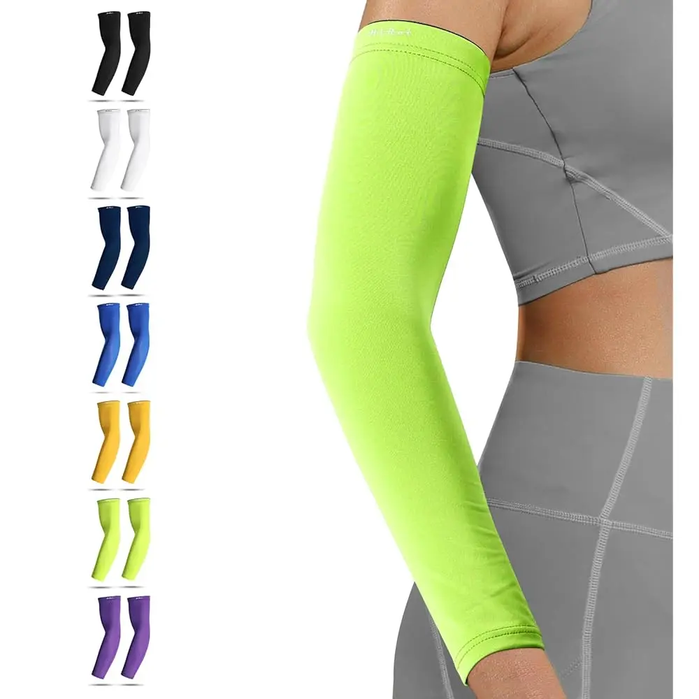 

Arm Compression Sleeves for Men Women Youth, UV Protection 20-30mmHG Support Tattoo Cover, Breathable Moisture-Wicking