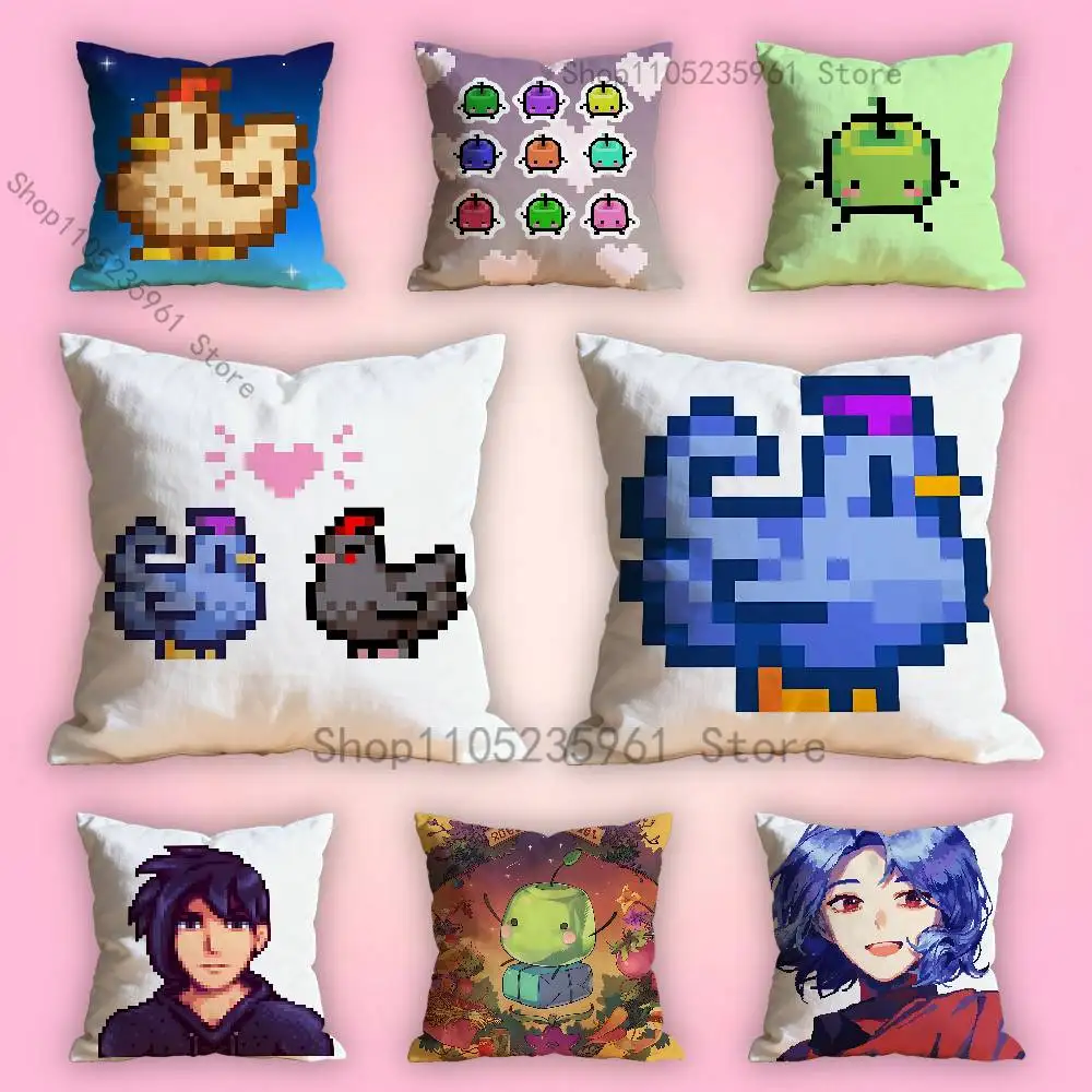 

S-Stardew V-Valley Various Sizes Square Pillow Case For Car Home Bedchamber Decor Custom Valentine gift