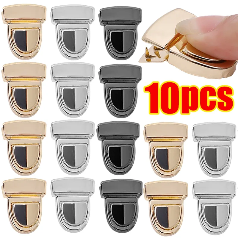 50pcs Metal Locks Bag Clasp Catch Buckles for Handbags Shoulder Bags Purse Totes Closures Snap Clasps DIY Craft Bag Accessories