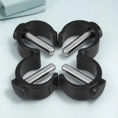 4 clip di ricambio per sedia da toilette, 22 mm, punte in gomma antiscivolo, metallo rinforzato in gomma durevole, universale, adatto per il bagno