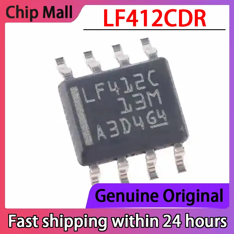 10PCS New Original LF412CDR LF412C SOIC-8 Dual JFET Input Operational Amplifier Chip