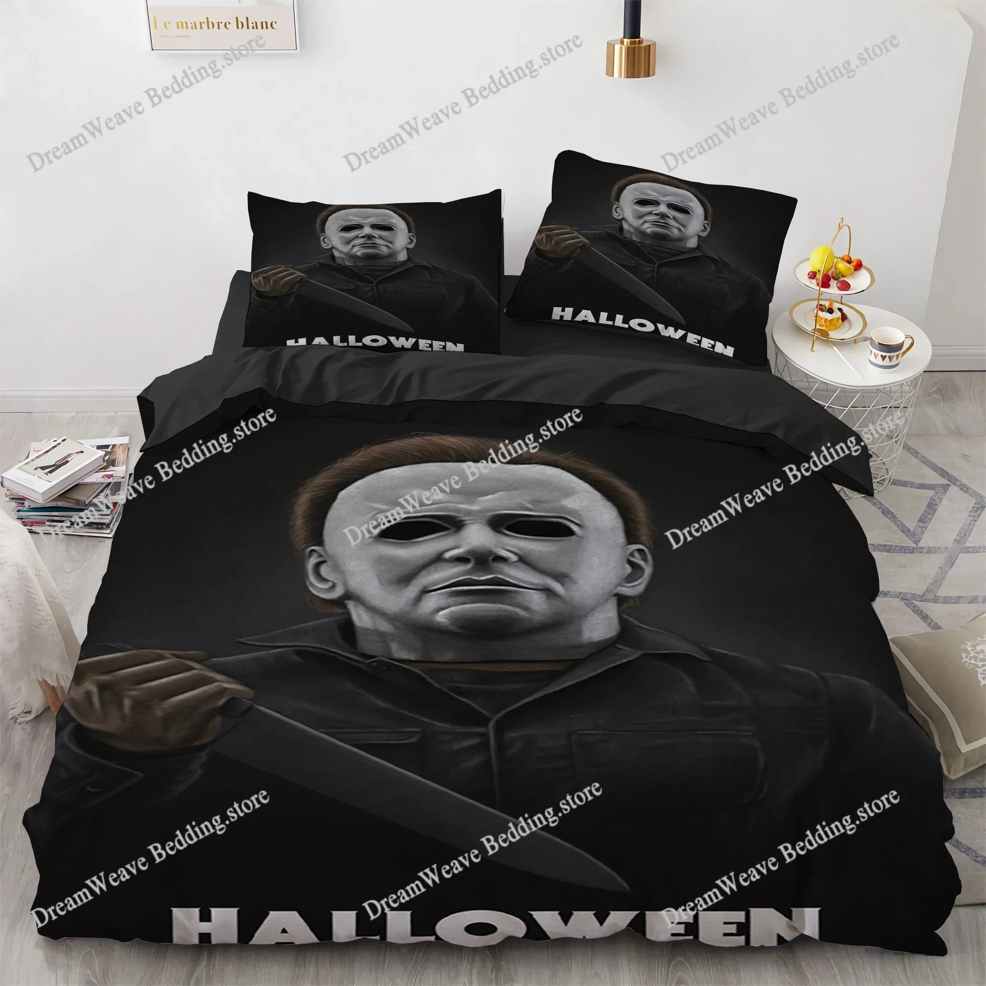 

Horror Film Terror Design Sheets Quilt Covers Bedding Dormitory Sheets Bedding Set Soft Warm Bedding Set Home Textileextile