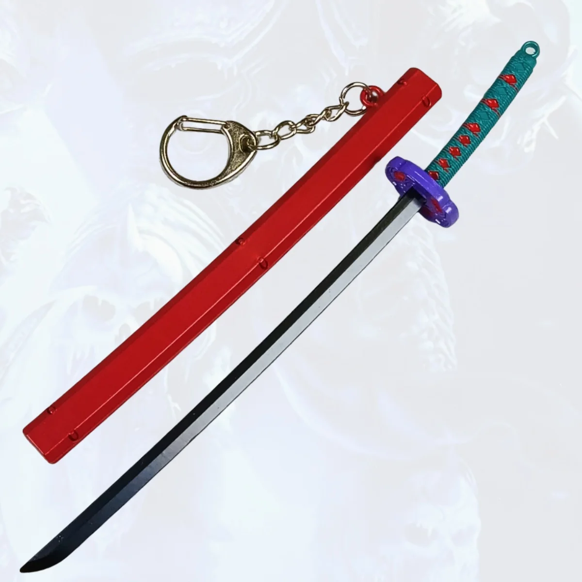 Espada katana de metal com lâmina marrom, 5.9 polegadas, faca ninja, sabre samurai original, sabre japonês katana, acessórios de cosplay, brinquedo adereço