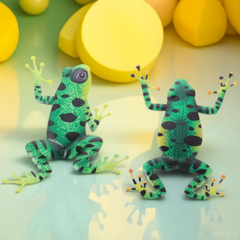 

2Pcs Lifelike Iron Frogs Wall Hanging Decor Nature Theme Home Office Bar Pendant Art Craft Decorative Interior