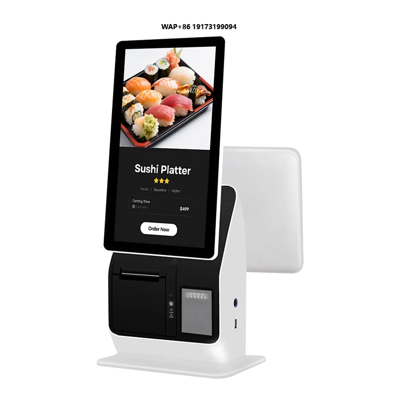 

ODM Self-Order Kiosk with Touch Screen Restaurant POS Payment Self-Ordering Machine with SDK Function