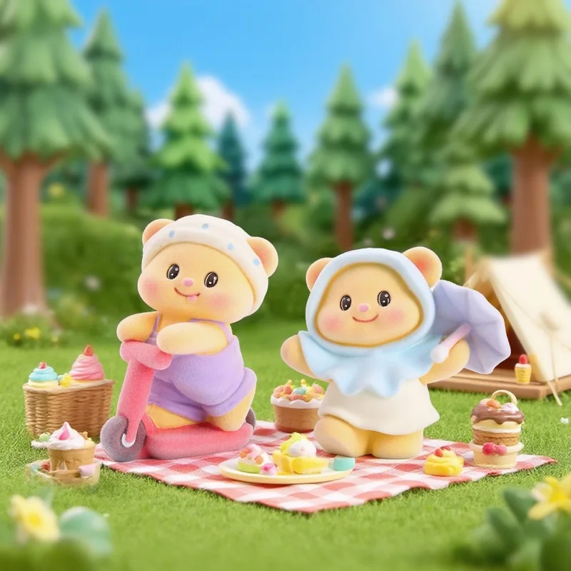 Novo urso de manteiga bolha lazer tempo na moda jogar caixa cega criativo bonito dos desenhos animados ornamento caixa surpresa estudante festival presente