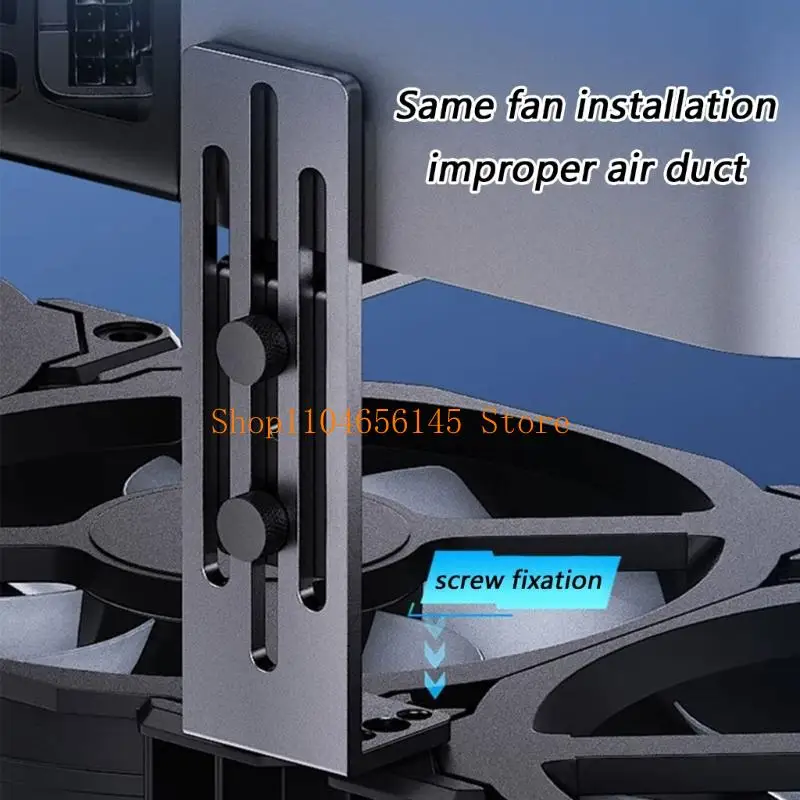 

5asd Металлический усиленный кронштейн держателя видеокарты, универсальный для систем с вентиляторами 12 см