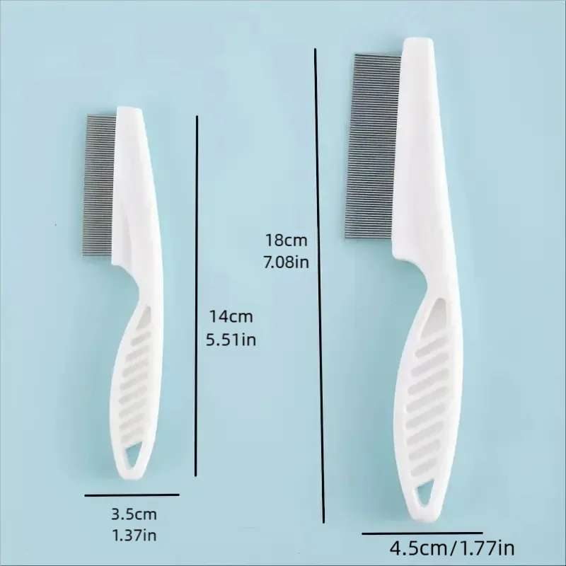 Home Pet Animal Care Comb Protect Flea Comb for Cat Dog Pet Stainless Steel Comfort Flea Hair Grooming Comb – Detail 5