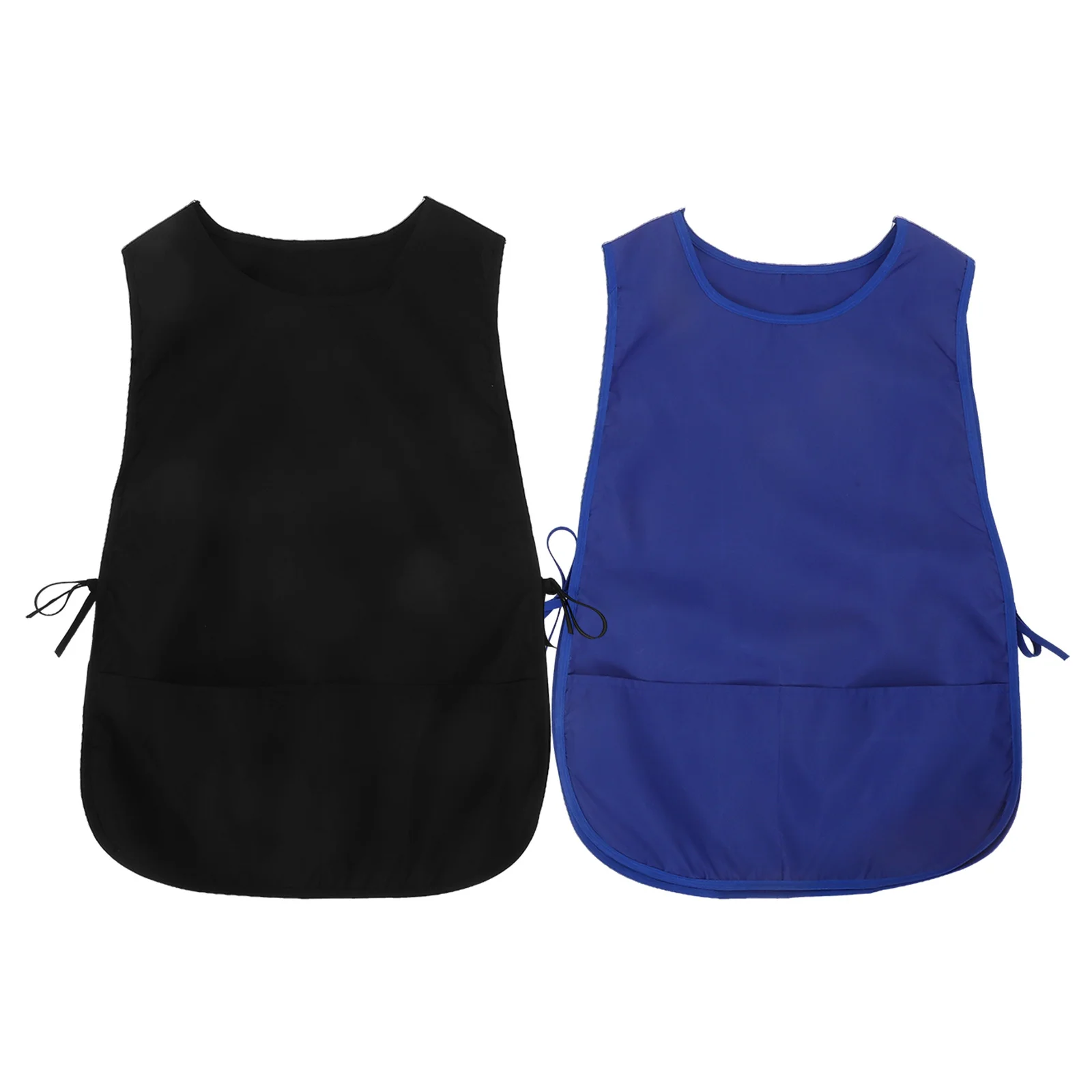 

2Pcs Cleaning Apron for Housekeeping Restaurant Chef Barber Workshop Utility Durable Fabric Multiple Pockets Comfortable Fit