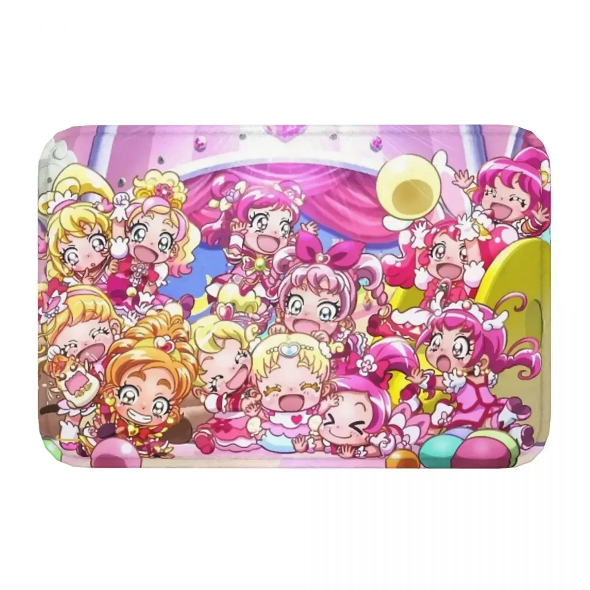 Pretty Cure Precure Princess Anime Non-slip Doormat Precure All Stars Cute Babies Carpet Living Room Kitchen Mat Outdoor Home