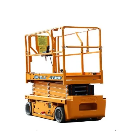 With working height up to 6.94M JG scissor lift aerial work platform for indoor&outdoor construction