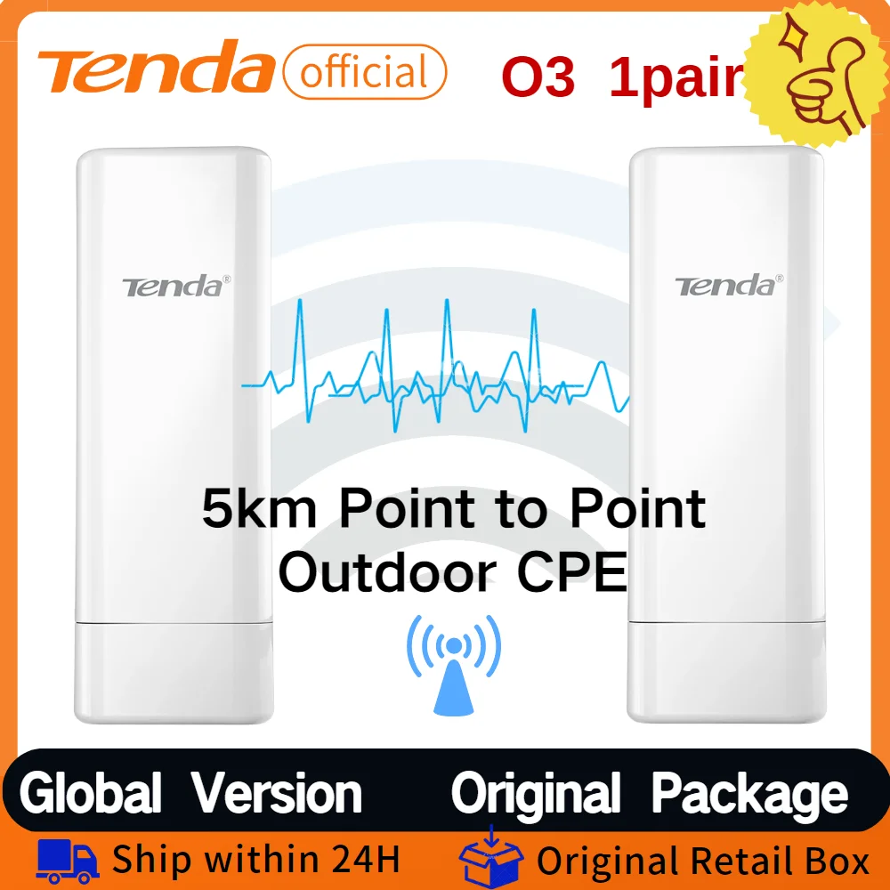 Tenda wifi ao ar livre cpe ao ar livre 20km/5km/500m 5ghz 433mbps wifi ponte roteador 2.4ghz ponto de acesso ao ar livre de alta potência wisp cpe