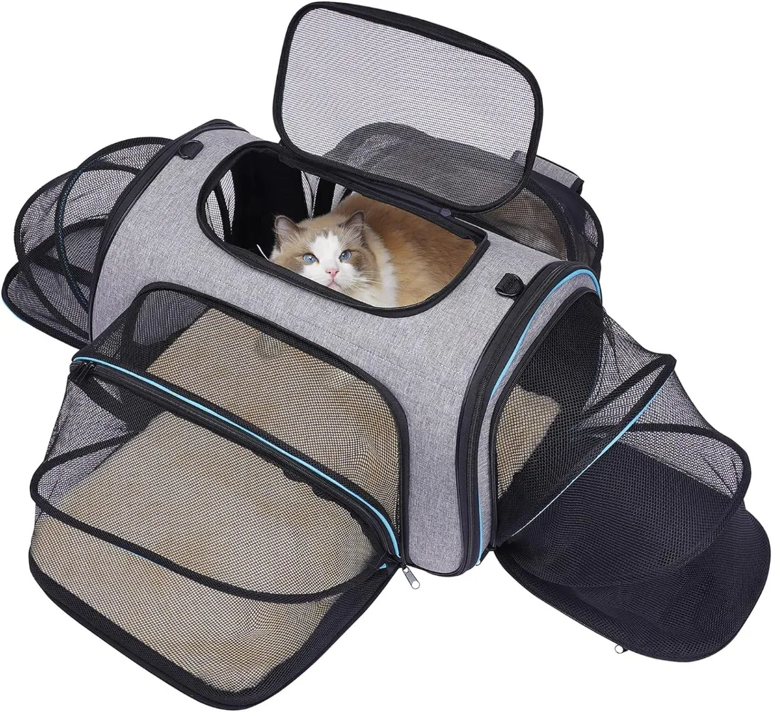 

4-Way Expandable Pet Carrier with Removable Fleece Pad18" X 11" X 11"