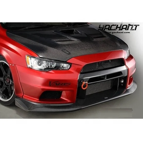 FRP Fiber Glass 2008 to 2017 Mitsubishi Lancer Evolution X VS Wide Body Version Style Front Bumper Body Kit For EVO X