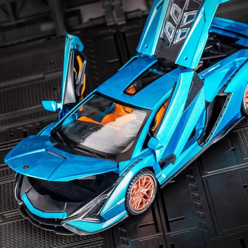 

1:24 SIAN FKP37 Alloy Car Model Diecast Metal Toy Vehicles Car Model Sound and Light High Simulation Kids Gift