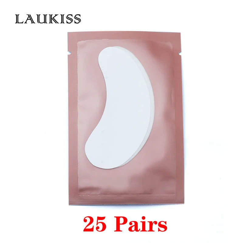 25/50/100 paar Augen Patches Unter Wimpern Pads für Gebäude Papier Patches Rosa Lint Kostenloser Aufkleber für Falsche Wimpern LAUKISS