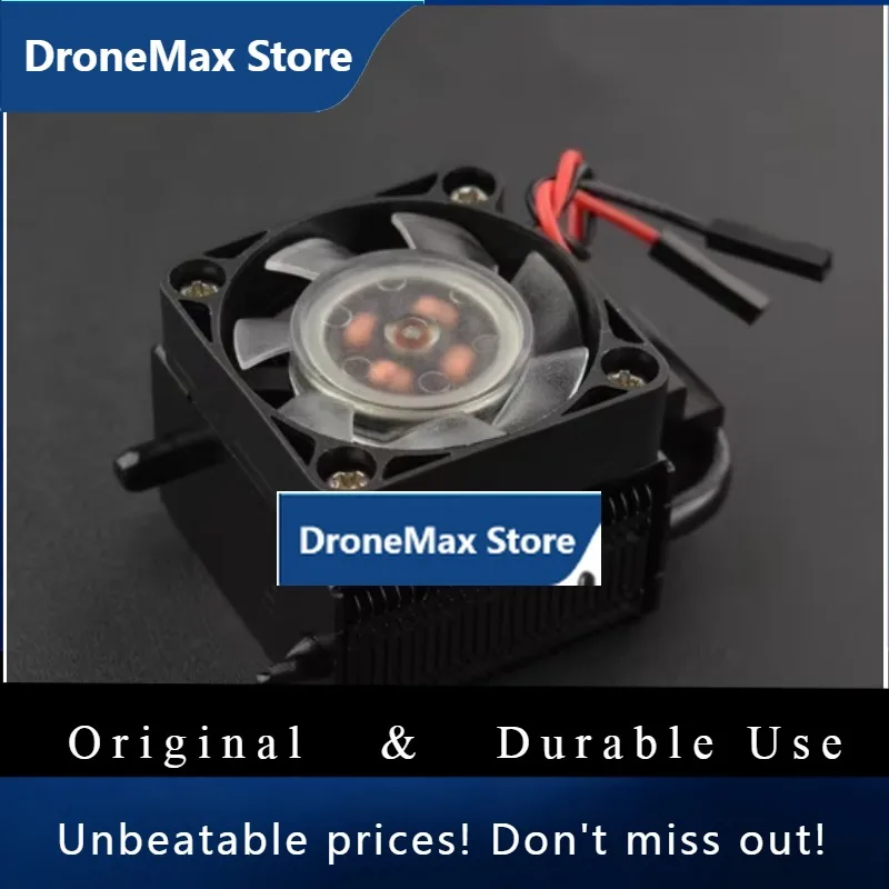 DroMaRaspberry Pi 4B 3B+ Cooler, Ice Tower Cooling Fan With 5mm Copper Pipe & RGB LED, 40℃ Ultra Quiet Heat Sink For Overclockin