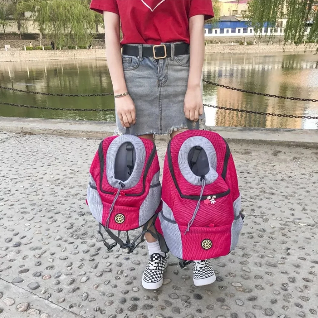 Sac à dos de voyage portable à double lancement pour animaux de compagnie, sac Electrolux extérieur pour chien, sac avant en maille, fournitures de transport pour animaux de compagnie