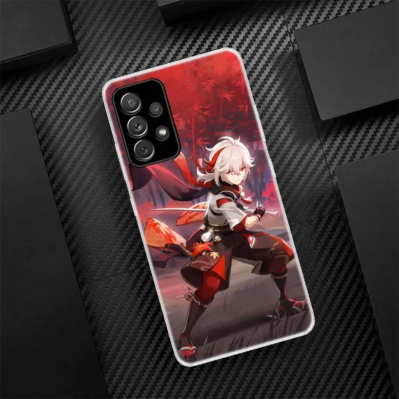 Kazuha Genshin Impact Silicon Call Phone Case For Samsung Galaxy A51 A50 A71 A70 A41 A40 A31 A30 A21S A20E A10 A6 A7 A8 A9 Cover