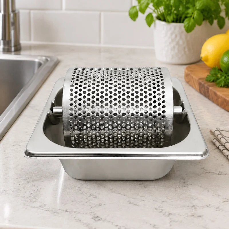 Stainless Steel Butter Spreader with Rolling Base for Easy and Even Application on Sandwiches