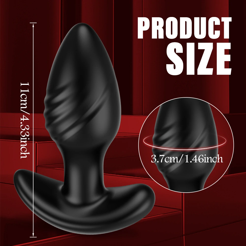 360° Rotating Butt Plug Anal Plug Vibrator Prostate Massager Sex Vibrating Sex Toys for Men Women Long Distance Control Buttplug