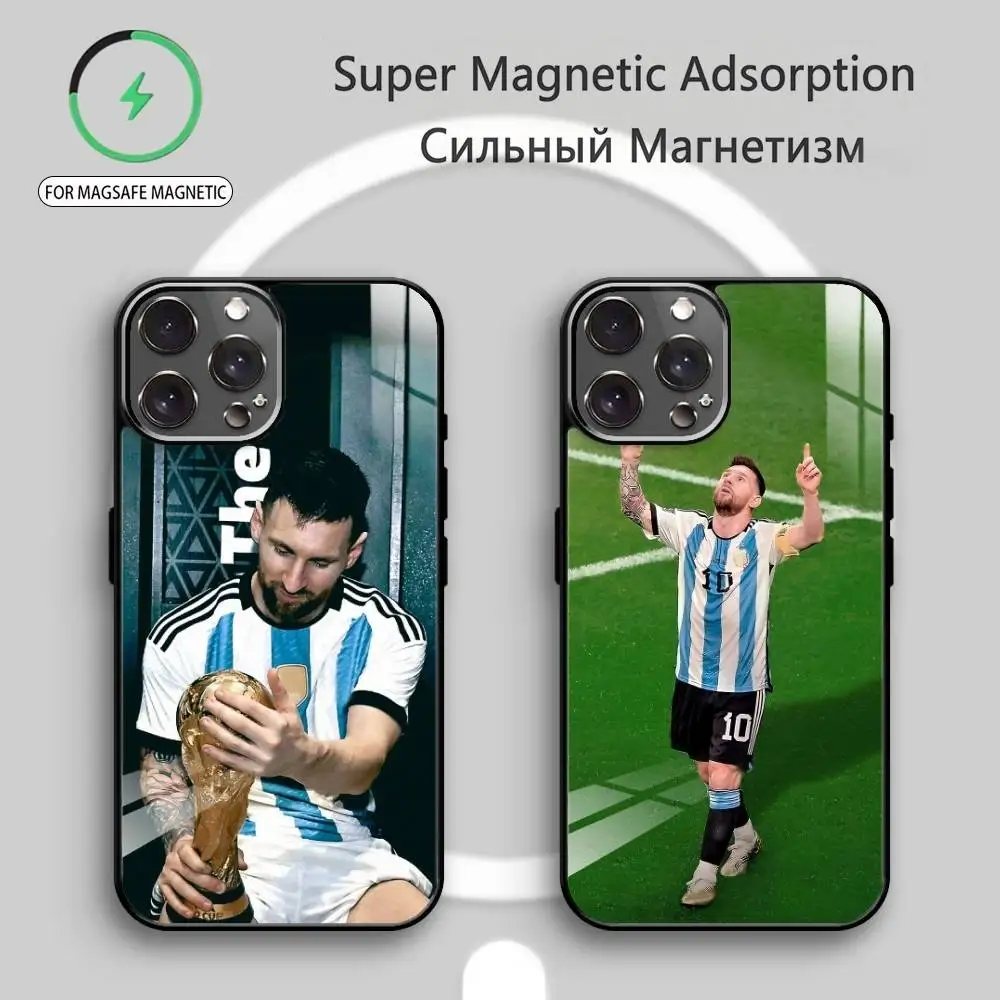 

F-Football S-Star L-Lionel Messi Phone Case For iPhone17,16,15,14,13,12,11 Plus,Pro Max Magnetic For Magsafe Wireless Charging