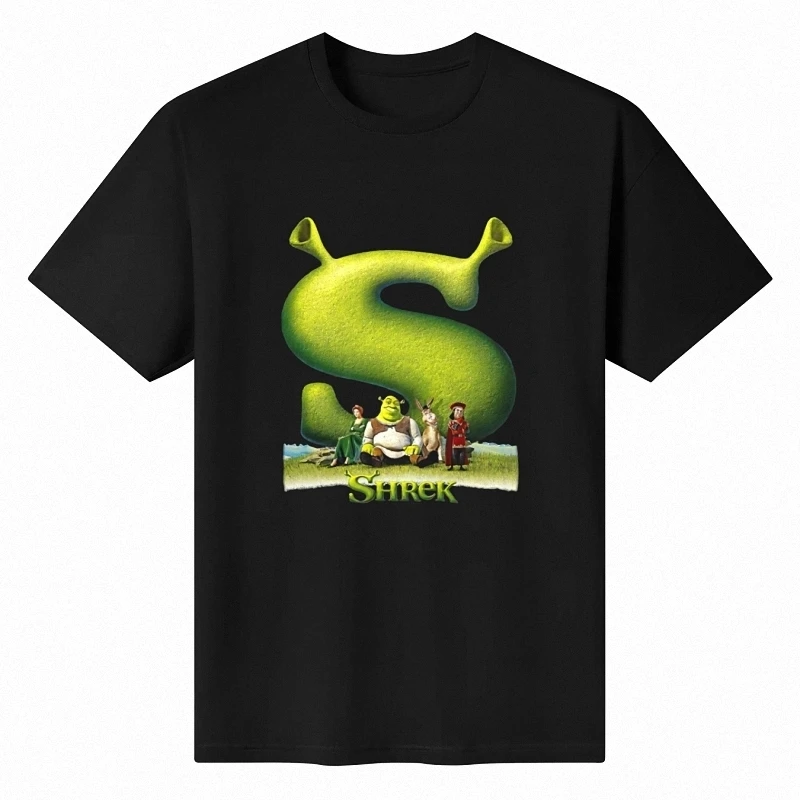 

Man TShirt Shrek Initial Individuality T Shirt Graphic Streetwear New Trend Kids T-Shirts For Men Cotton T Shirts Short Sleeve