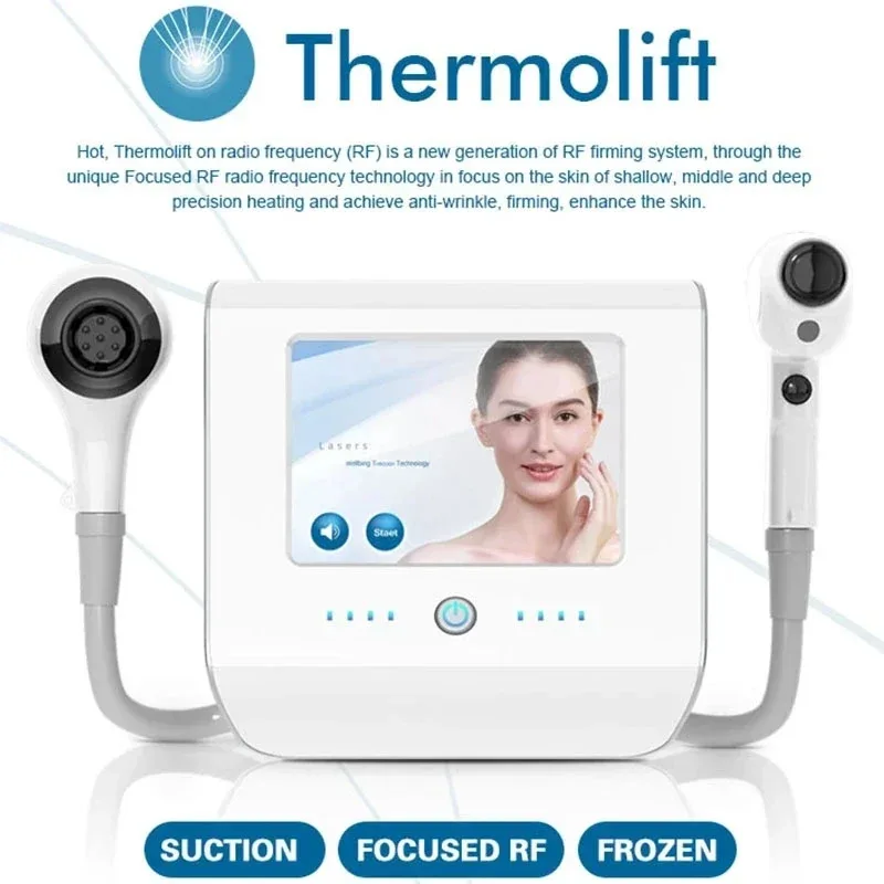 

Thermal RF Body Slimming Machine with Vacuum Cooling Thermolift Face Lifting Anti-Wrinkle Skin Tightening Beauty Device