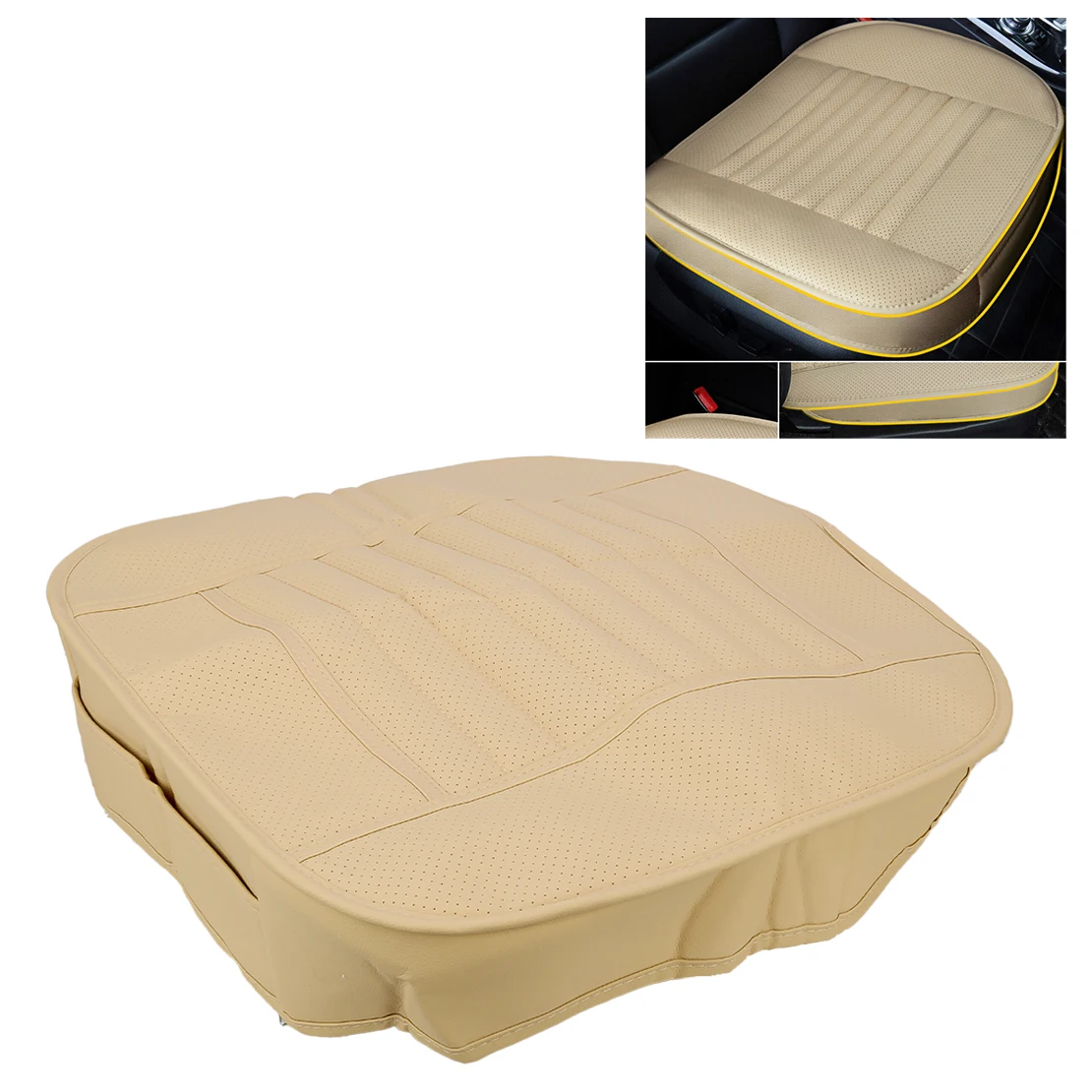 New Car Driver Bottom Perforated Seat Cover Fit for Lexus RX350 RX450H 2010 2011 2012 2013 2014 2015 Beige PU Leather