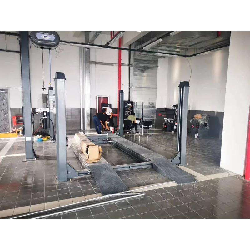 PrimeSelect Ton Heavy Four Car Lift Hydraulic 4 Post Auto Hoist For Wheel Alignment Service